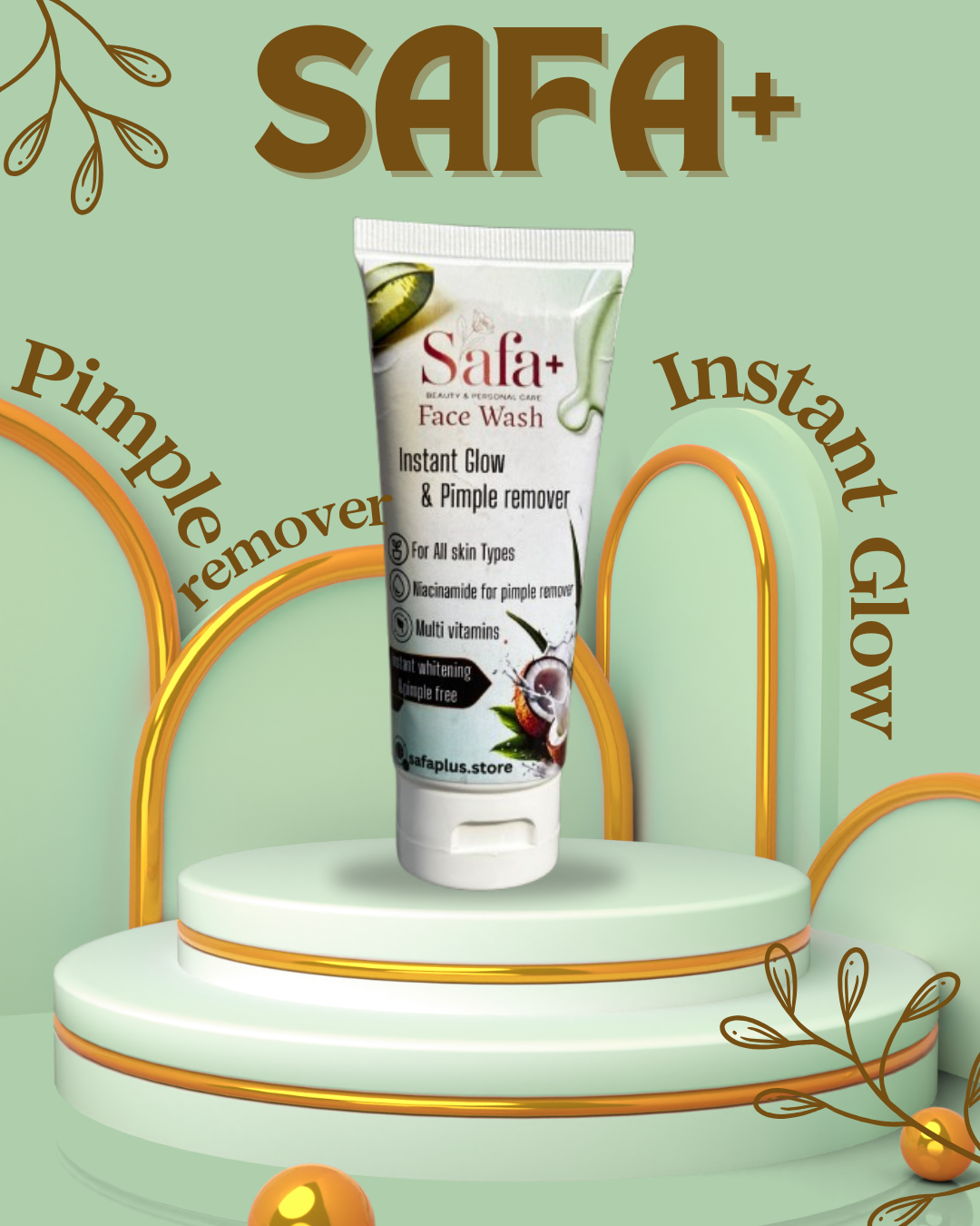 ✨ SAFA+ Glow & Pimple Clear Face Wash ✨ |